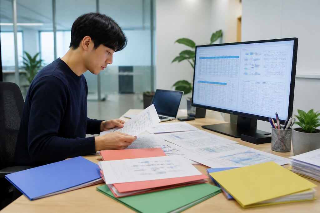경남 업무 자동화 개발 작업 범위와 현장 조건 이미지