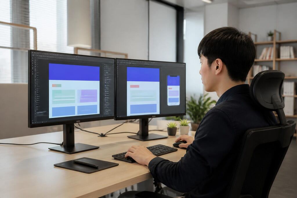 경북 웹 퍼블리싱 작업 범위와 현장 조건 이미지