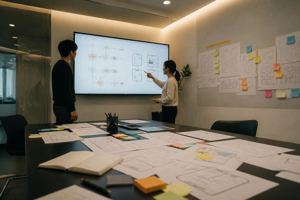 충북 UI·UX 디자인 작업 범위와 현장 조건 이미지