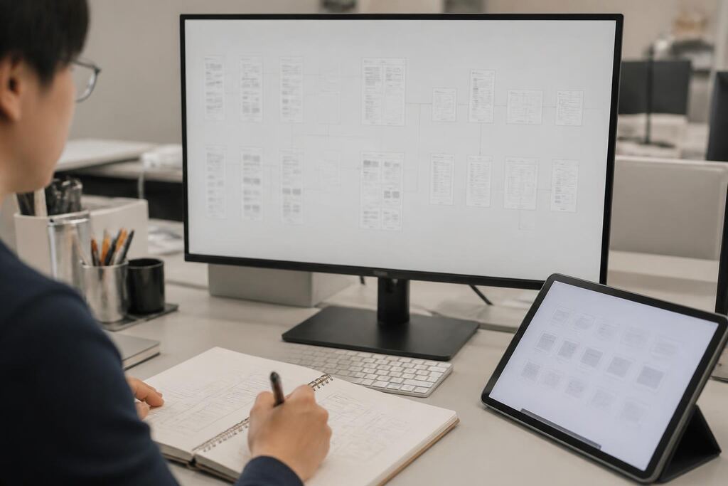 충남 UI·UX 디자인 작업 범위와 현장 조건 이미지