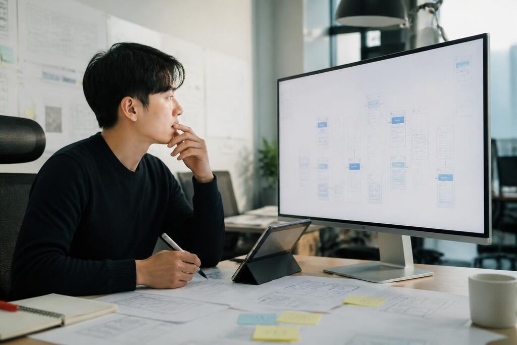 경북 UI·UX 디자인 작업 범위와 현장 조건 이미지