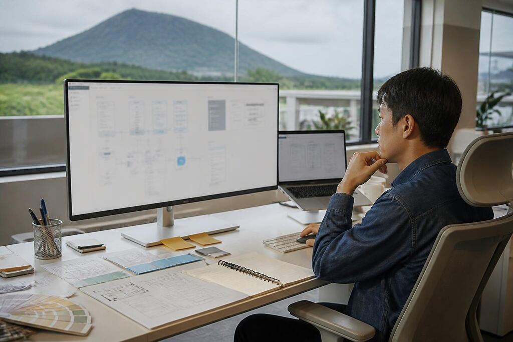 제주특별자치도 UI·UX 디자인 작업 범위와 현장 조건 이미지