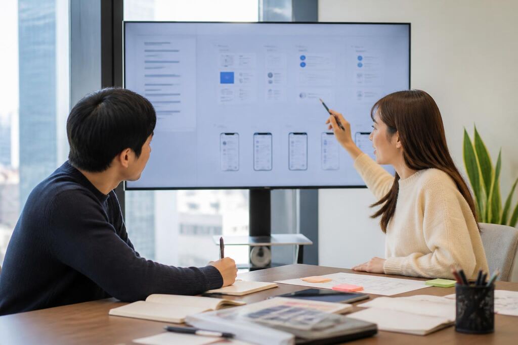 부산 UI·UX 디자인 작업 범위와 현장 조건 이미지