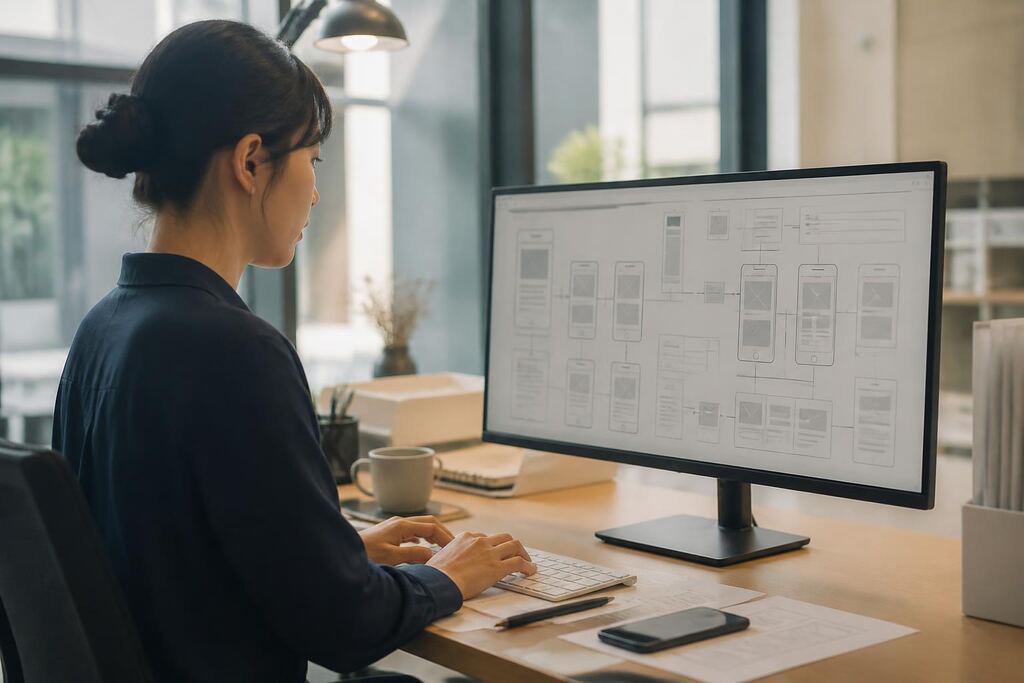 대전 UI·UX 디자인 작업 범위와 현장 조건 이미지