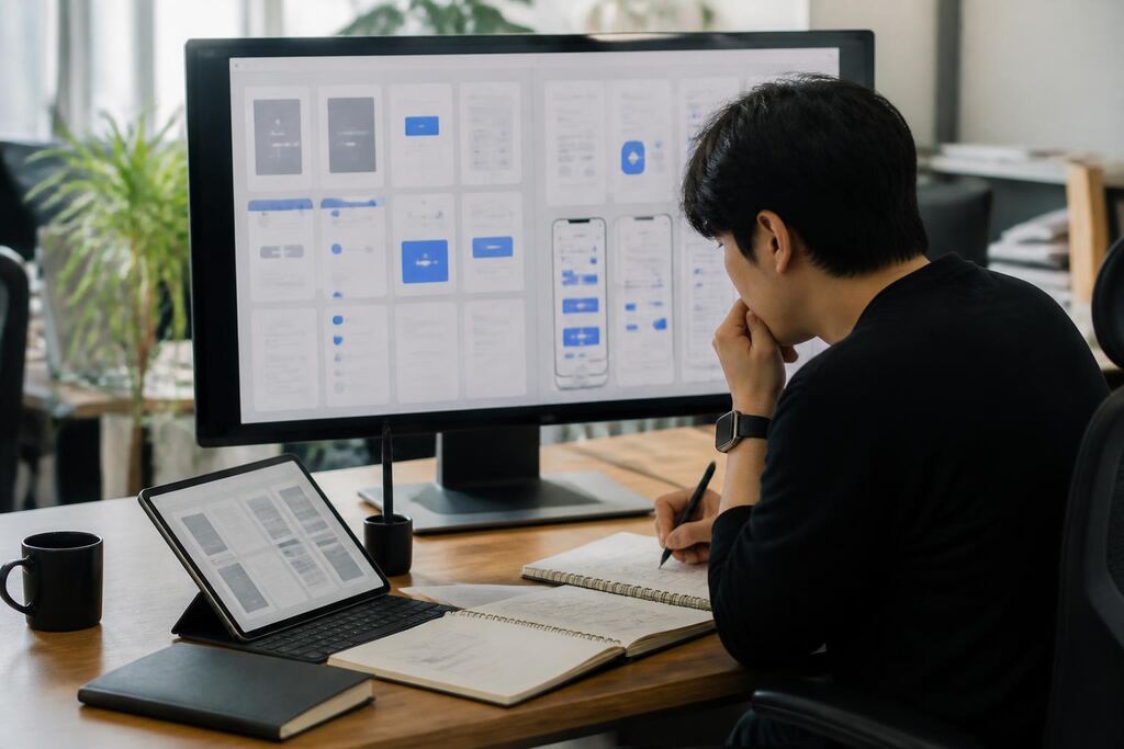 경기 UI·UX 디자인 작업 범위와 현장 조건 이미지