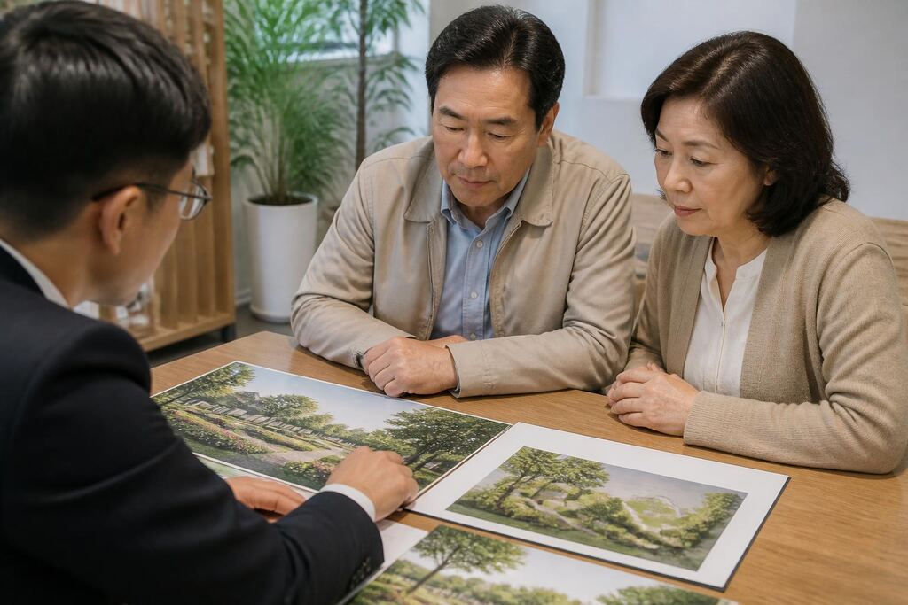 충북 자연장 작업 범위와 현장 조건 이미지