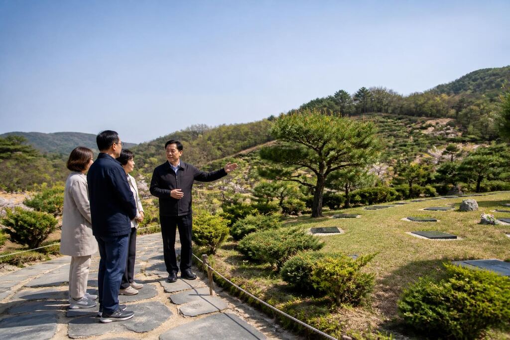 경북 자연장 작업 범위와 현장 조건 이미지