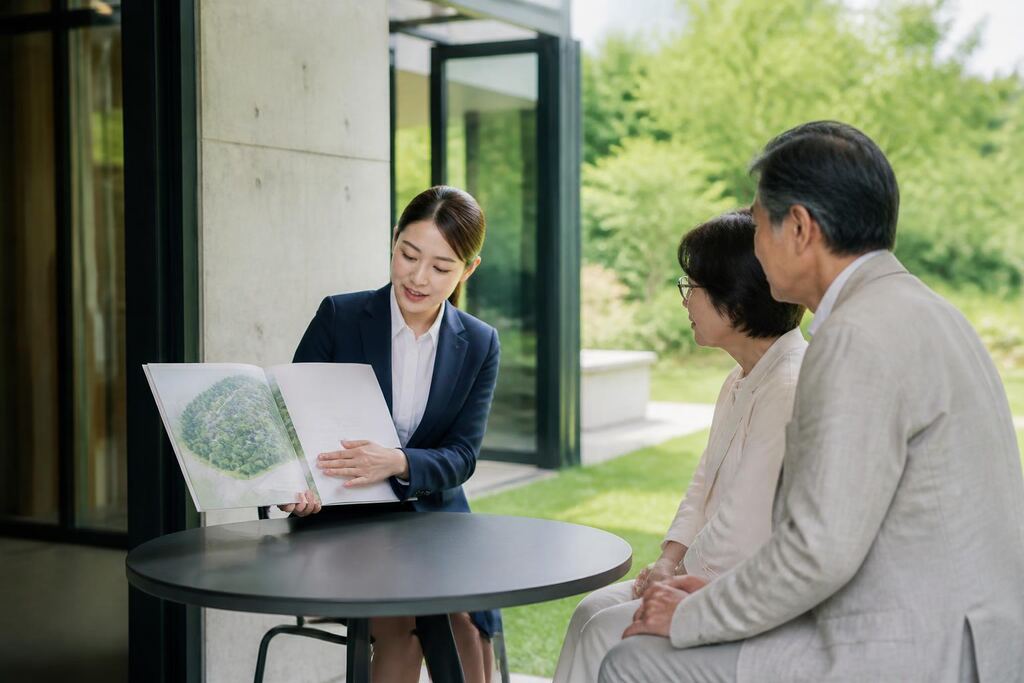 경기 자연장 작업 범위와 현장 조건 이미지