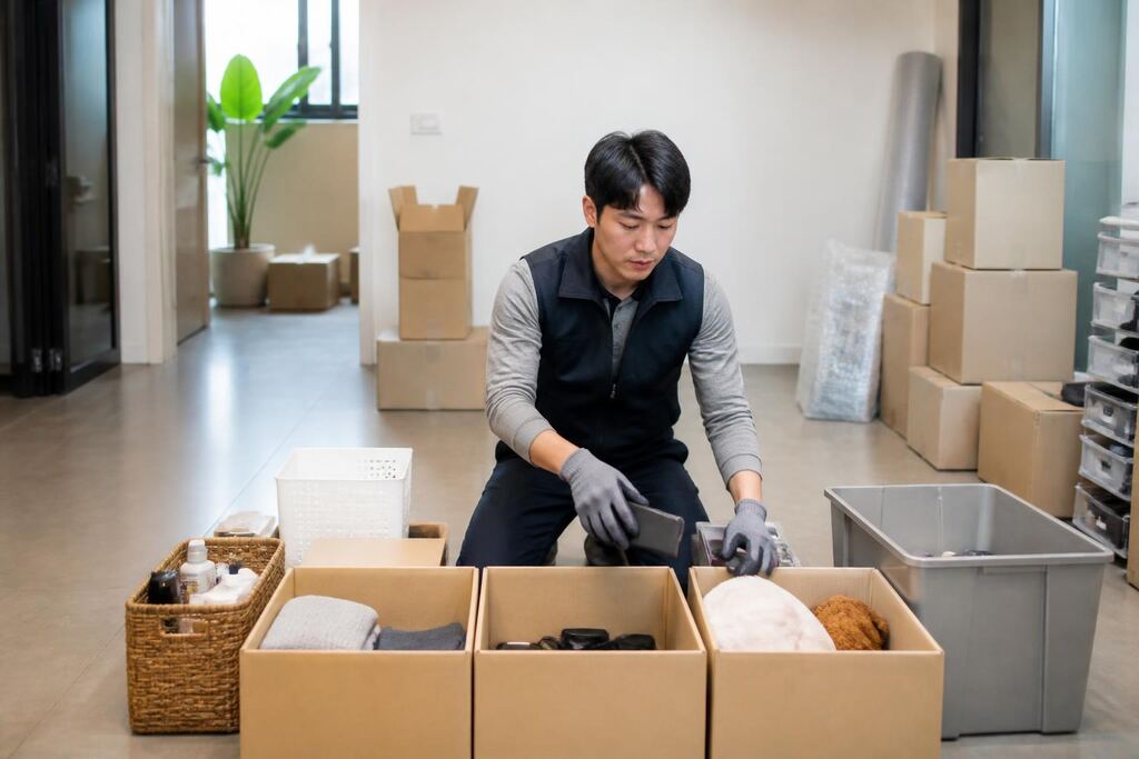 인천 폐기 전 분류·정리 이미지