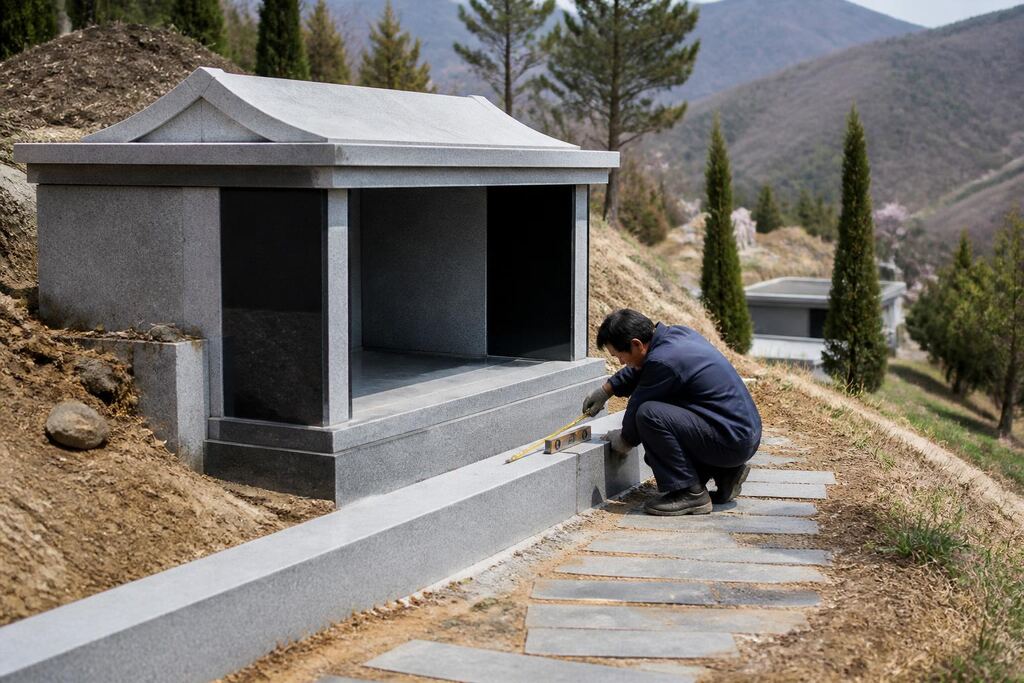 전남광주통합특별시 납골묘 작업 범위와 현장 조건 이미지