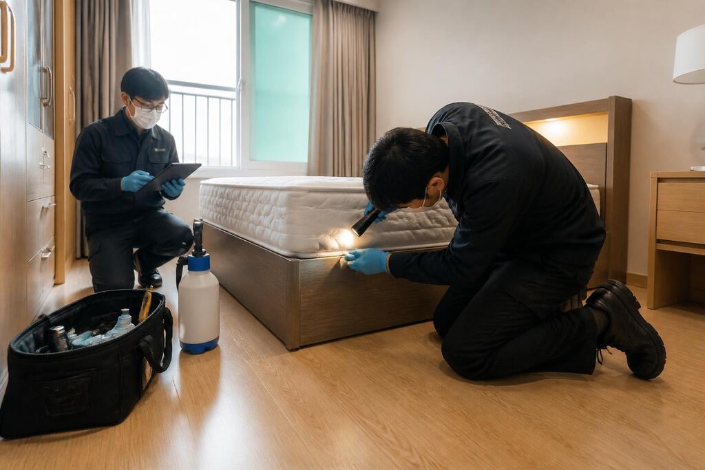경기 빈대 방제 작업 범위와 현장 조건 이미지