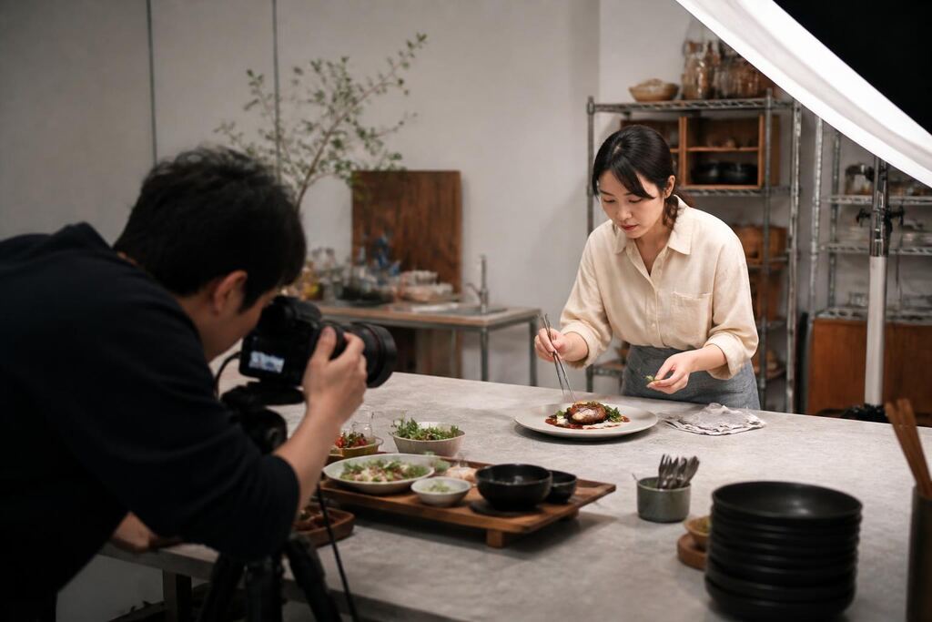 서울 음식·메뉴 촬영 작업 범위와 현장 조건 이미지