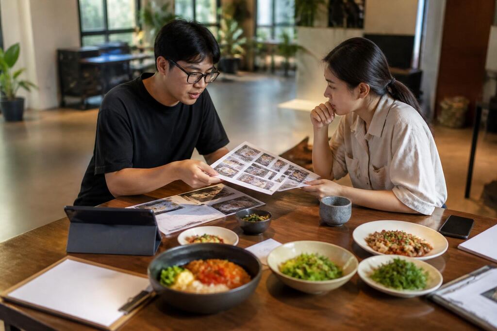 전북특별자치도 음식·메뉴 촬영 작업 범위와 현장 조건 이미지