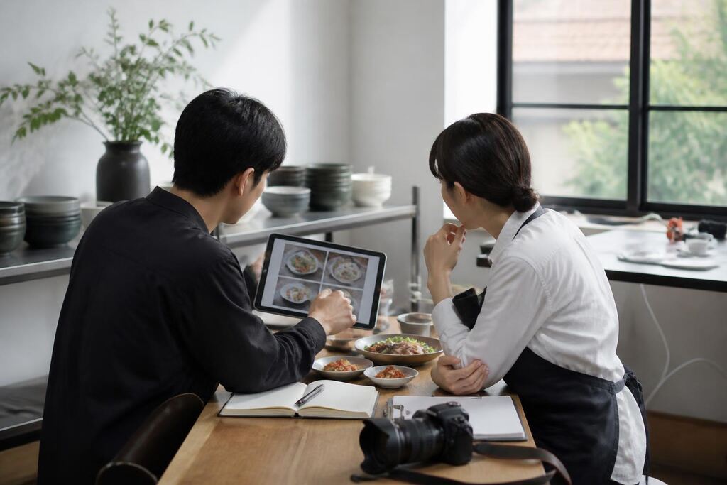 경북 음식·메뉴 촬영 작업 범위와 현장 조건 이미지