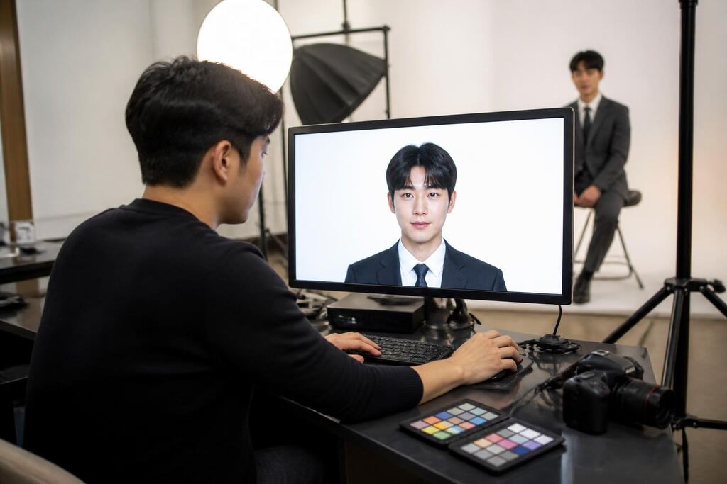 충남 증명·취업 사진 작업 범위와 현장 조건 이미지