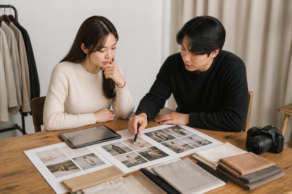 경북 개인 화보 촬영 작업 범위와 현장 조건 이미지