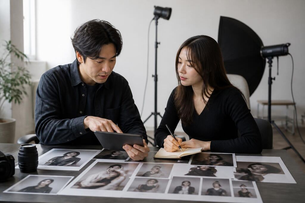 경남 개인 화보 촬영 작업 범위와 현장 조건 이미지