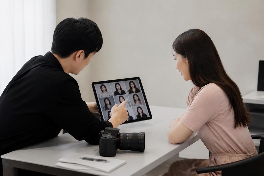 충북 프로필 사진 작업 범위와 현장 조건 이미지
