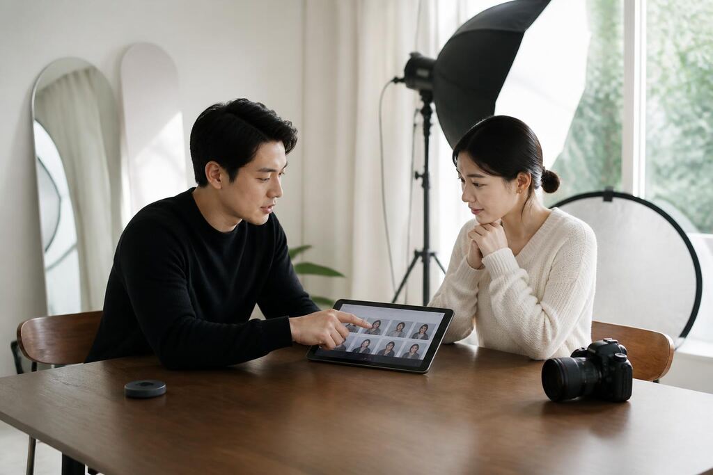 전북특별자치도 프로필 사진 작업 범위와 현장 조건 이미지