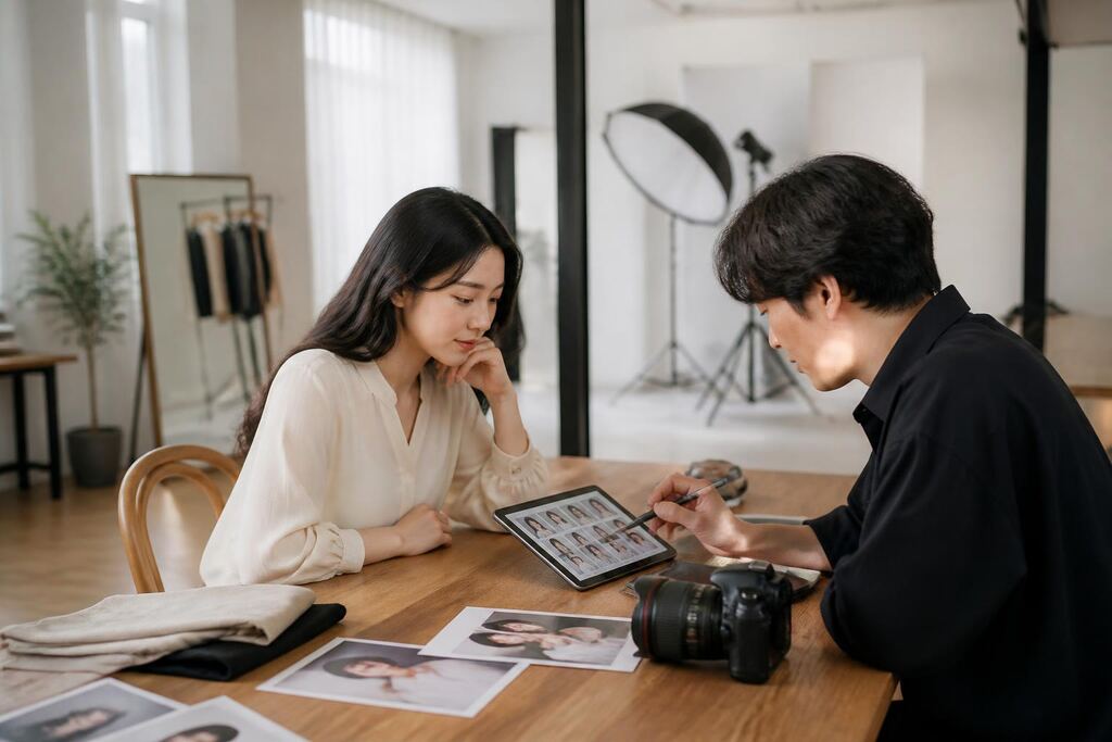경남 프로필 사진 작업 범위와 현장 조건 이미지