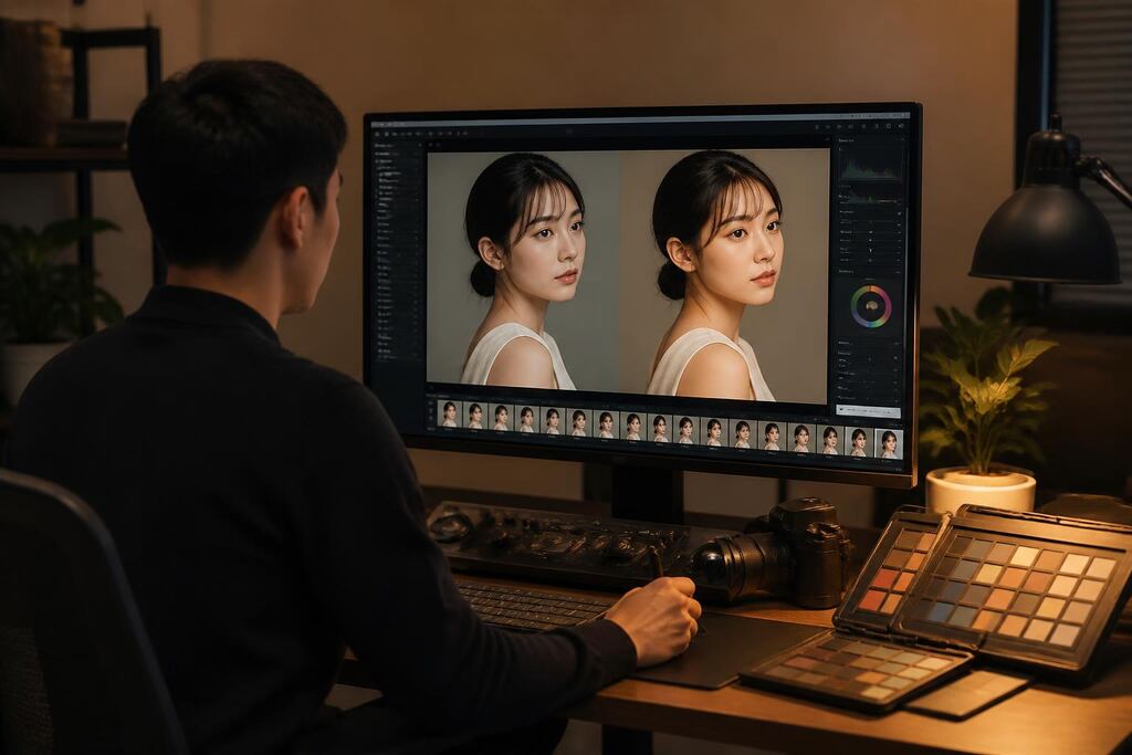경남 사진 보정·리터칭 이미지
