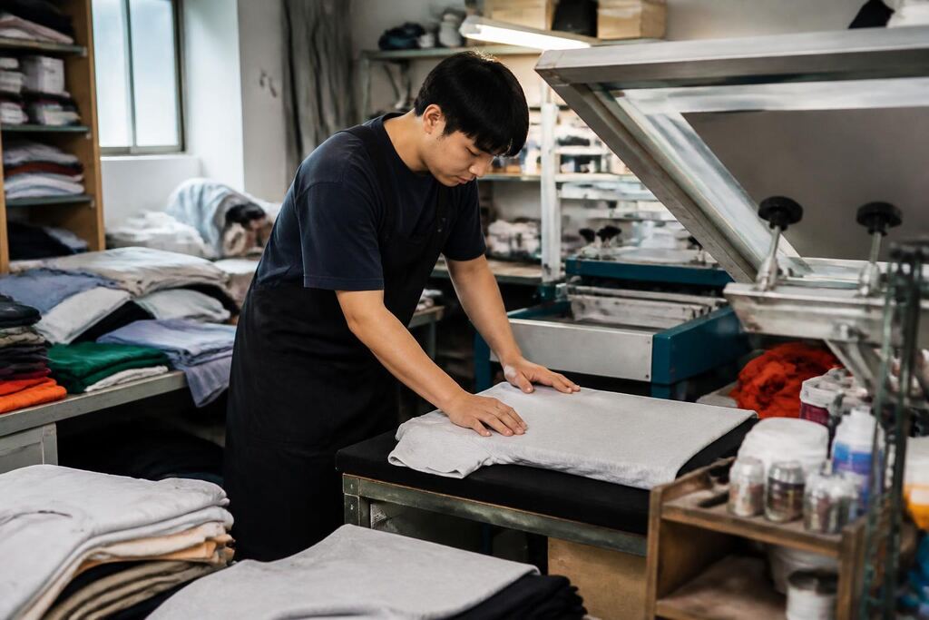 인천 티셔츠·의류 인쇄 작업 범위와 현장 조건 이미지