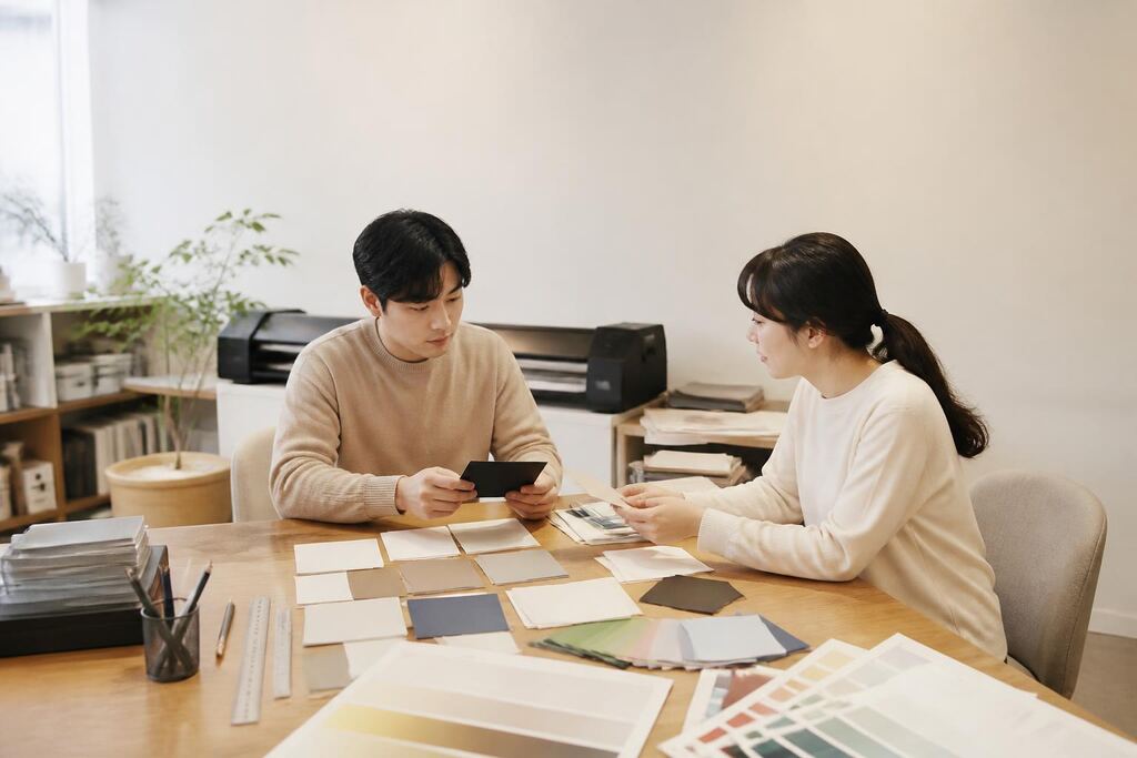 전남광주통합특별시 명함 제작 이미지