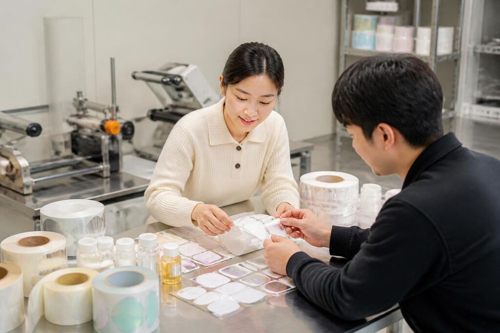 충북 제품 라벨 제작 이미지