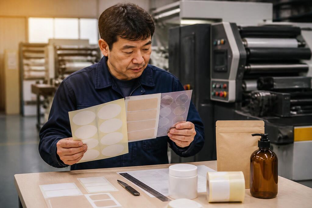제주특별자치도 제품 라벨 제작 작업 범위와 현장 조건 이미지
