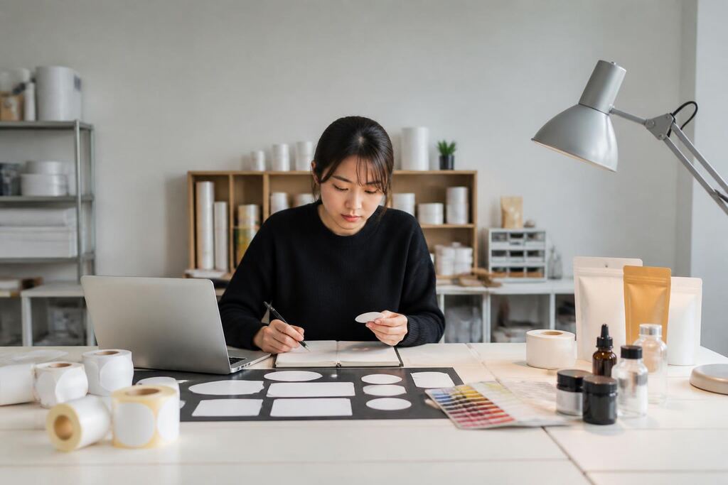 부산 제품 라벨 제작 이미지