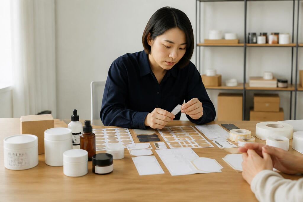 울산 제품 라벨 제작 이미지