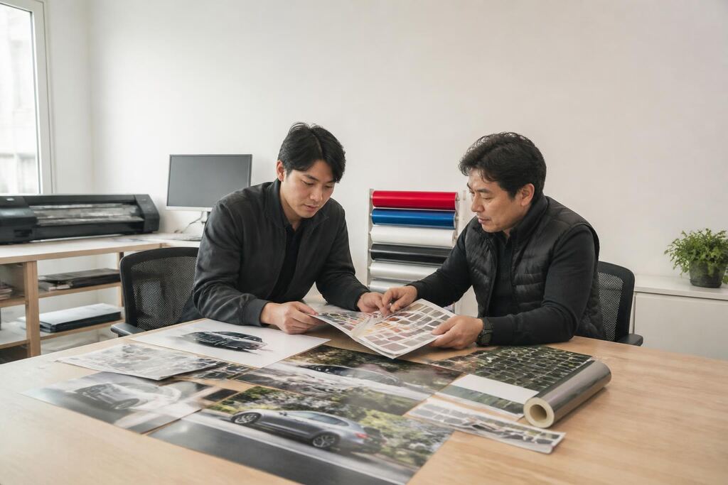 경남 차량·유리용 스티커 제작 이미지