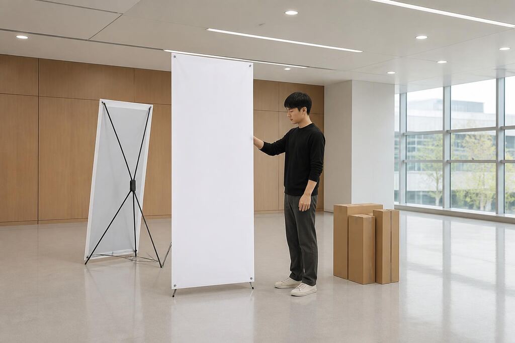 세종특별자치시 X배너·배너거치대 제작 이미지