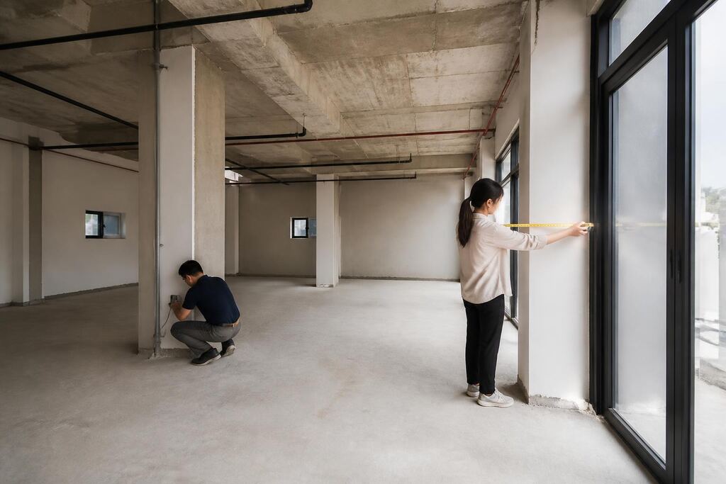경북 상가임대 작업 범위와 현장 조건 이미지