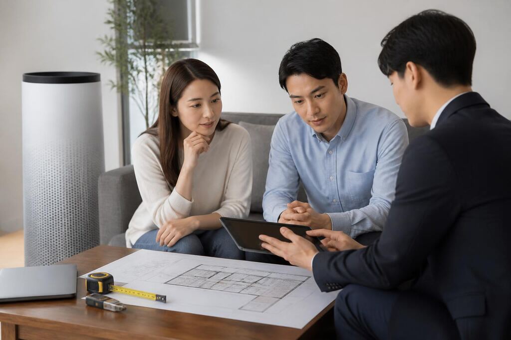 서울 종로구 공기청정기 렌탈 작업 범위와 현장 조건 이미지
