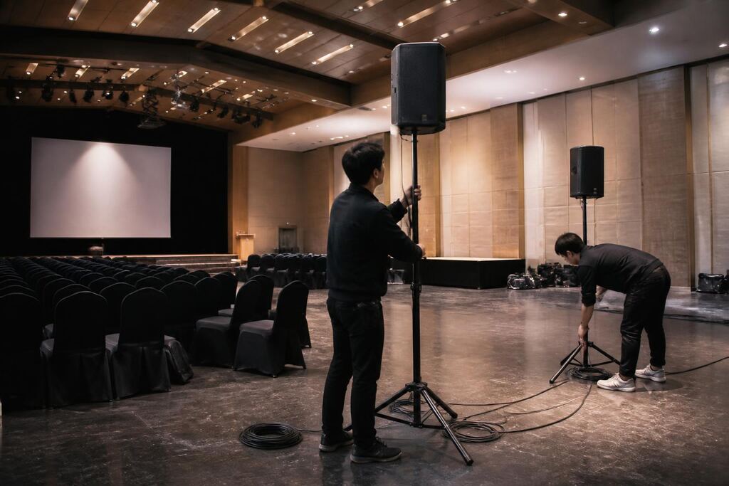 제주특별자치도 음향·영상장비 렌탈 작업 범위와 현장 조건 이미지