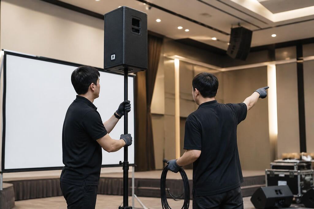 전남광주통합특별시 음향·영상장비 렌탈 작업 범위와 현장 조건 이미지