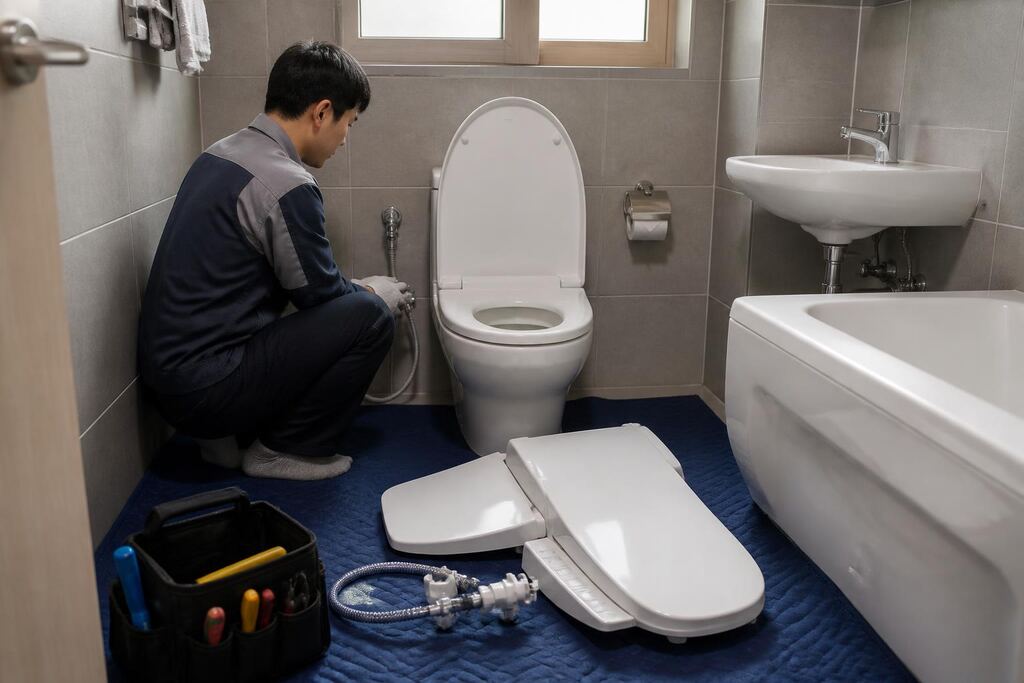 강원특별자치도 비데 렌탈 작업 범위와 현장 조건 이미지