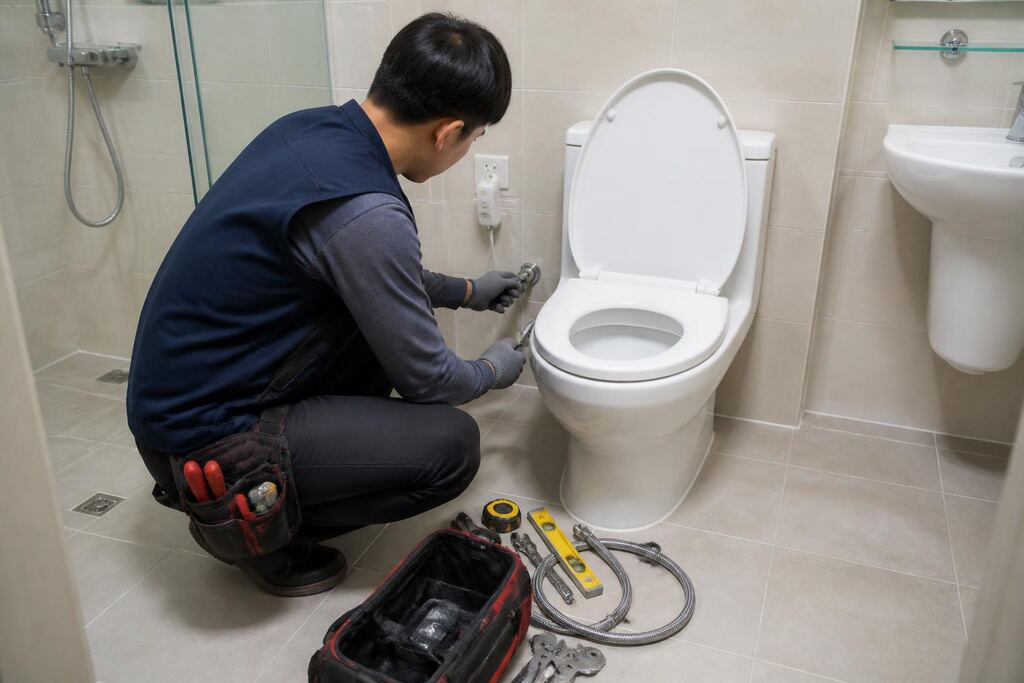 전남광주통합특별시 비데 렌탈 작업 범위와 현장 조건 이미지
