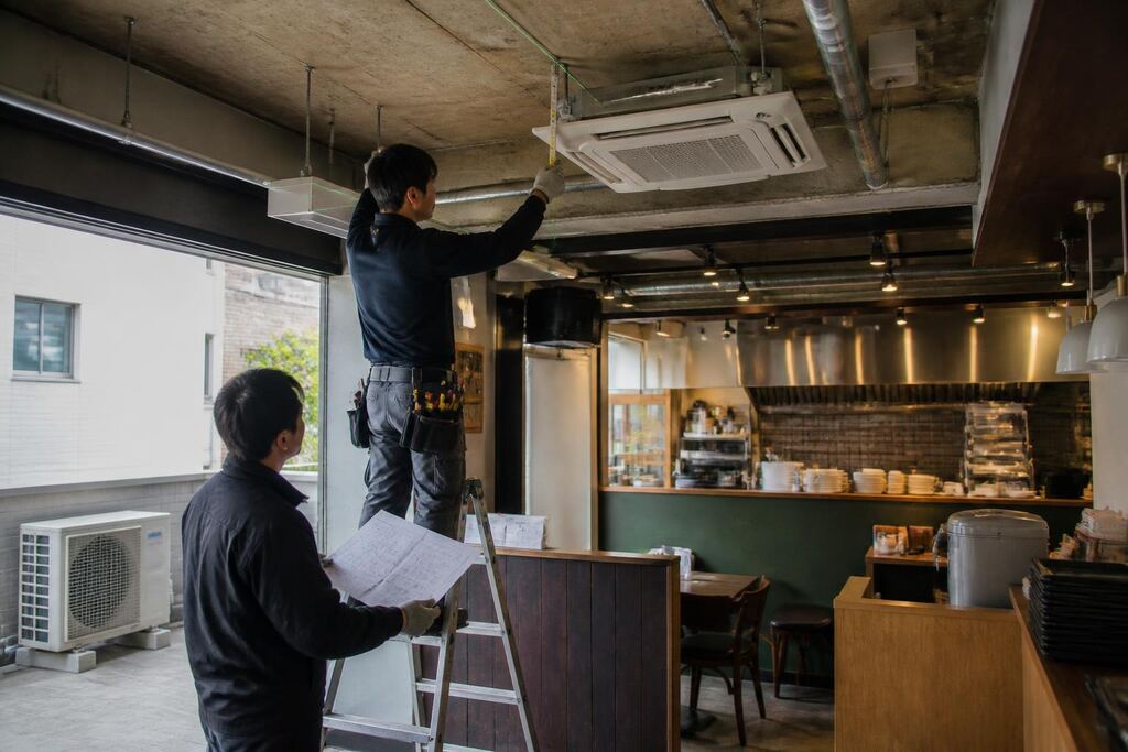 경남 상업용 냉난방기 렌탈 작업 범위와 현장 조건 이미지