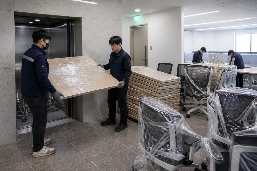 경기 책상·의자 렌탈 작업 범위와 현장 조건 이미지