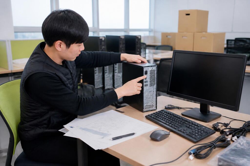 대전 데스크톱 렌탈 작업 범위와 현장 조건 이미지