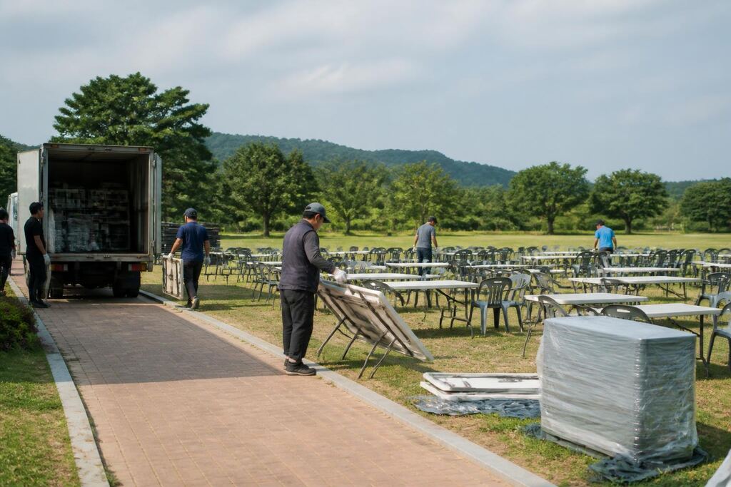 충북 테이블·의자 렌탈 비용과 업체 비교 정보 이미지