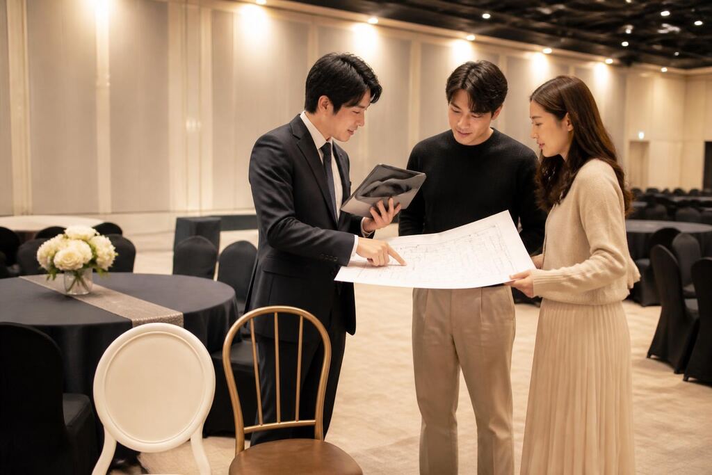 전남광주통합특별시 테이블·의자 렌탈 작업 범위와 현장 조건 이미지