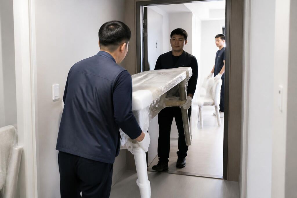 충남 생활가구 렌탈 작업 범위와 현장 조건 이미지