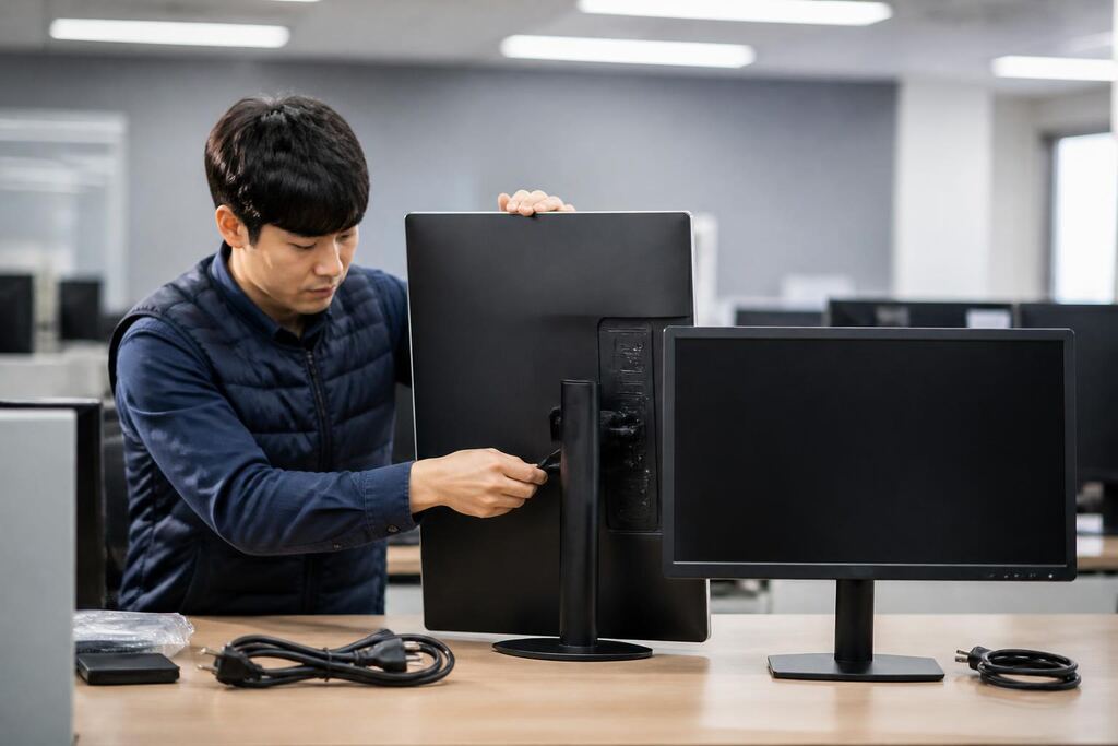 경기 모니터 렌탈 작업 범위와 현장 조건 이미지