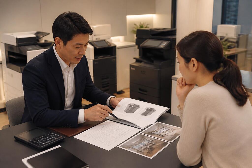 부산 복합기·프린터 렌탈 작업 범위와 현장 조건 이미지
