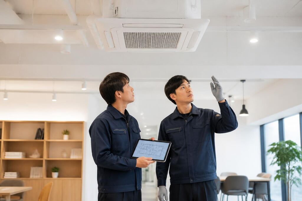 충남 사무실·상가 에어컨 설치 이미지