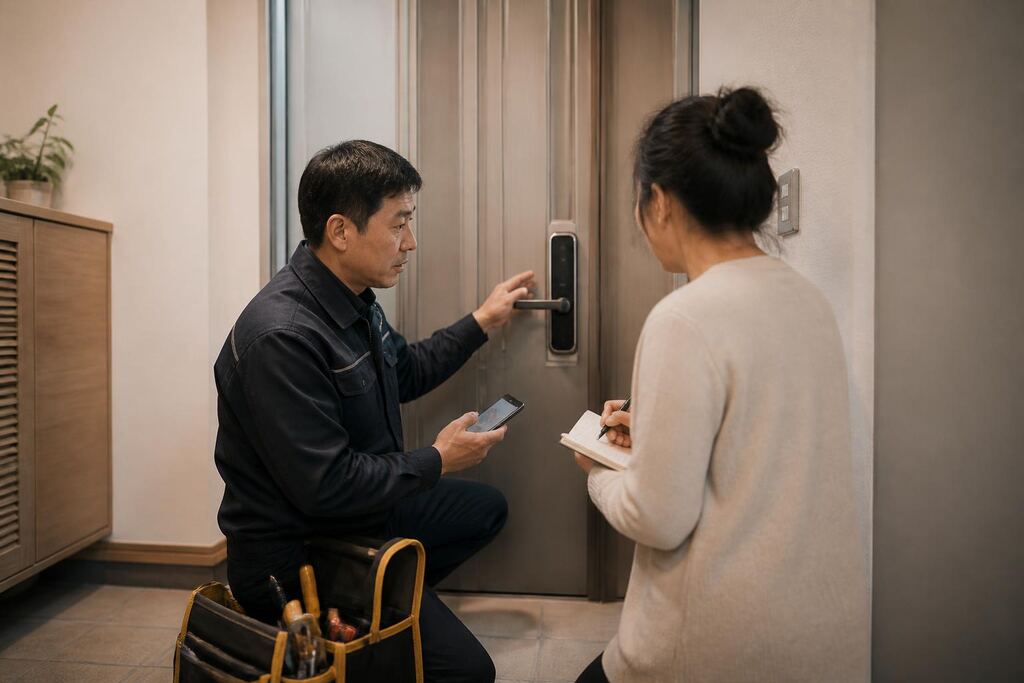 충북 도어락 설치·수리 이미지