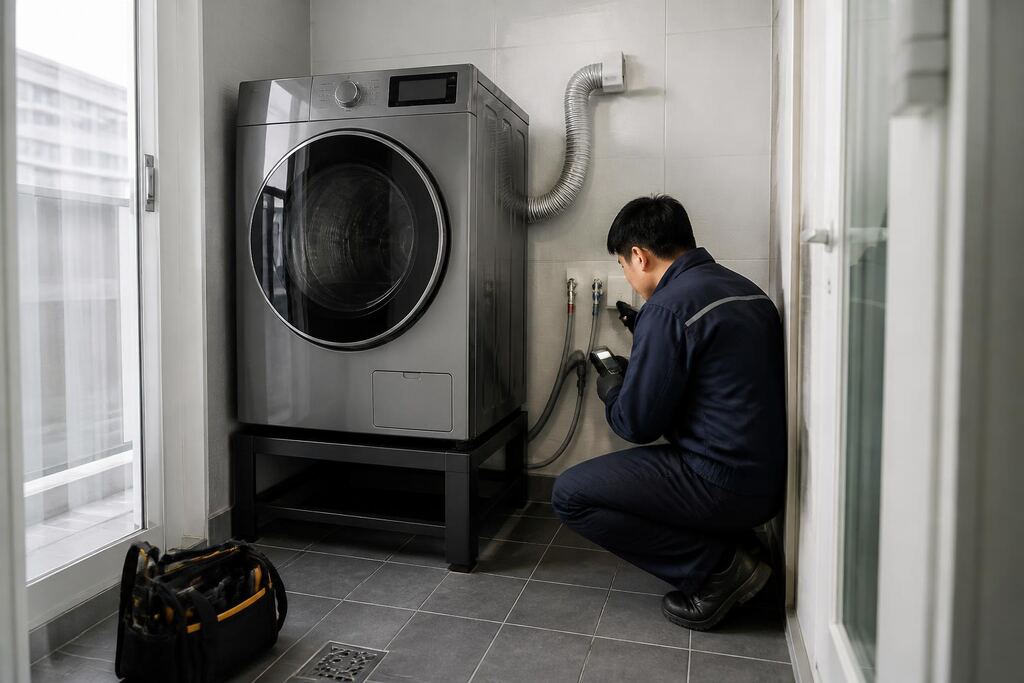 인천 건조기 수리 작업 범위와 현장 조건 이미지